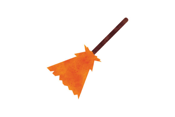 Download Halloween Watercolor Icon Flying Broom - Flying broom Collection