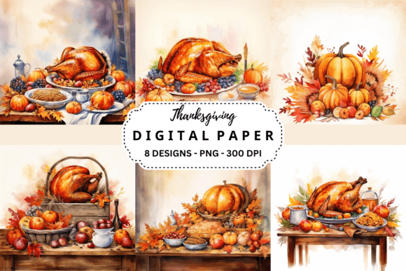 Download Thanksgiving Background Digital Paper - Thanksgiving background Collection